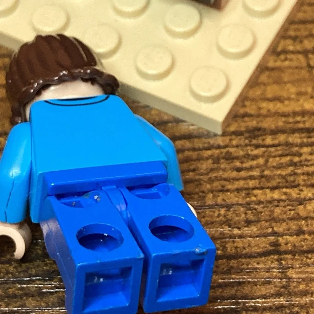 LEGO‎ A Minecraft Movie Steve Minifigure (Jack Black) w/ Lava Chicken Leg